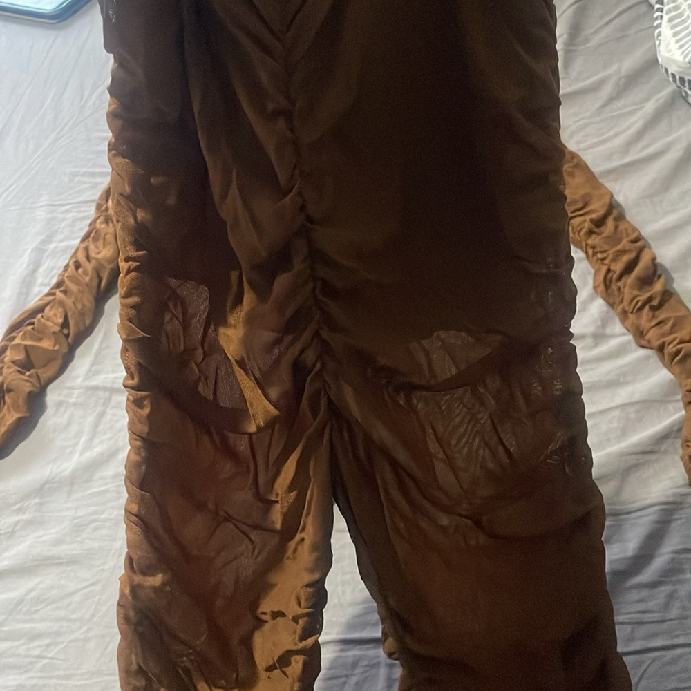 Brown Ruched Set - Picture 3 of 4